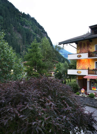 View of Mayrhofen. Valley Zillertal. Tirol. Austriaのeditorial素材