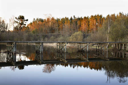 Toropa river near Toropets. Tver Oblast. Russiaの写真素材