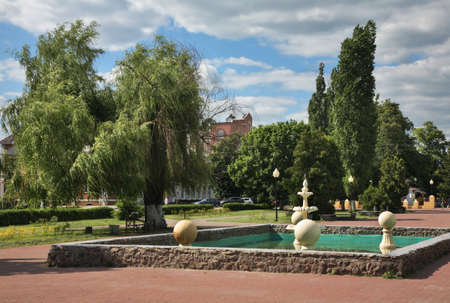 Theater square in Borisoglebsk. Russia