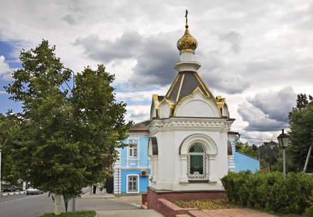 Chape of St. Panteleimon in Ruza. Moscow Oblast. Russiaのeditorial素材