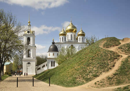 Cathedral of Dormition in Dmitrov Kremlin. Russiaのeditorial素材
