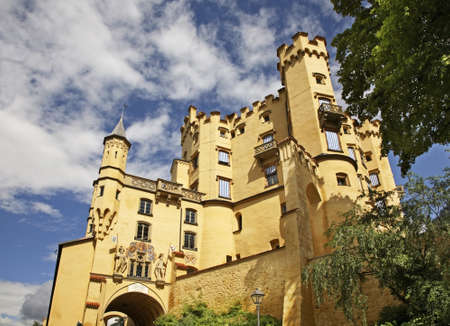 Hohenschwangau Castle (Schloss Hohenschwangau) at Hohenschwangau village. Bavaria. Germanyのeditorial素材