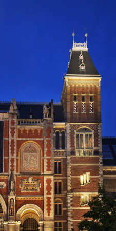 Rijksmuseum - Dutch national museum in Amsterdam. Netherlandsのeditorial素材