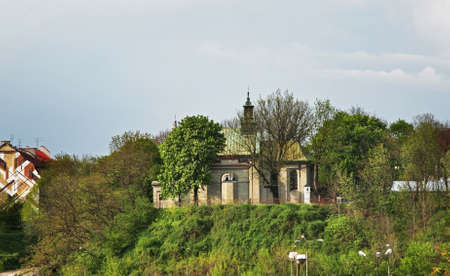 Parish church of Saint Nicholas Bishop Mikolaja Biskupa in Lublin. Polandの写真素材