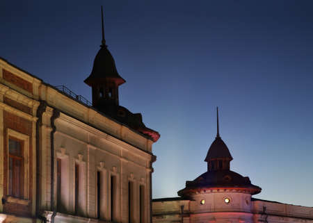 View of historical district in Kutaisi. Imereti Province. Georgiaのeditorial素材