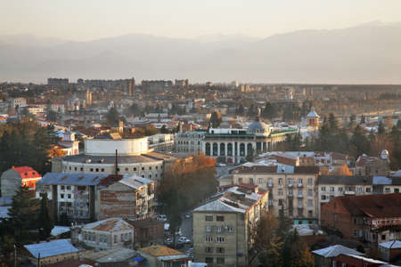 Panoramic view of Kutaisi. Imereti Province. Georgiaのeditorial素材