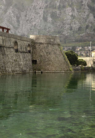 City walls in Kotor. Montenegroの写真素材