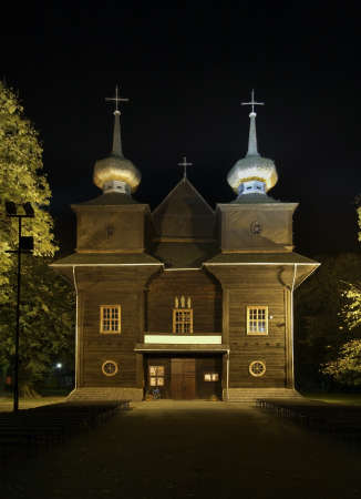 Parish church of Annunciation of Blessed Virgin Mary in Tomaszow Lubelski. Polandの写真素材