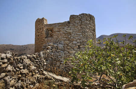 Pontikokastro - mouse castle in Ano Symi. Greeceのeditorial素材
