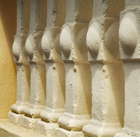 Fragment of old building in Rome. Italyの写真素材