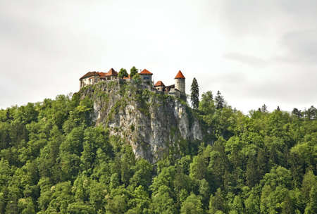 View of Bled castle. Sloveniaのeditorial素材