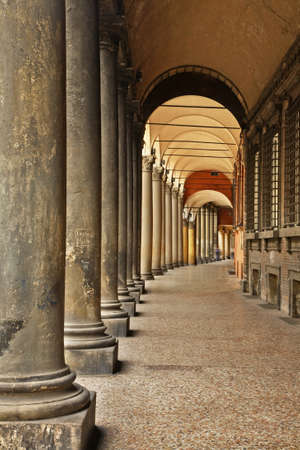 Arcades of Bologna. Italyの写真素材