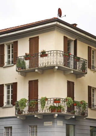 View of Como city. Italyの写真素材