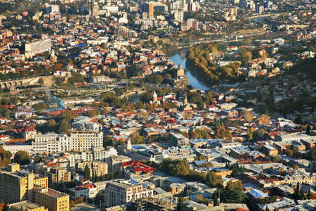 Panoramic view of Tbilisi. Georgiaの写真素材