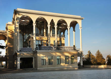 Upper funicular station at Mtatsminda mountain in Tbilisi. Georgiaのeditorial素材
