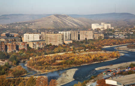Greater Liakhvi river in Gori. Shida Kartli mkhare. Georgia
