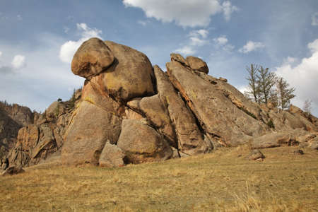 Gorkhi-Terelj National Park. Mongoliaの写真素材