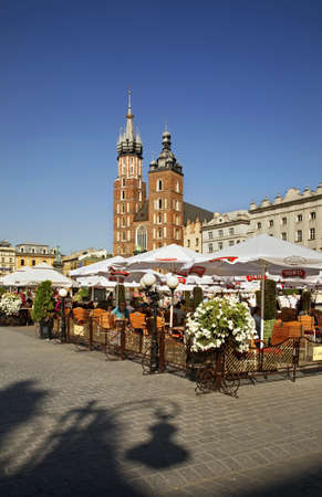 Main market square in Krakow. Polandのeditorial素材