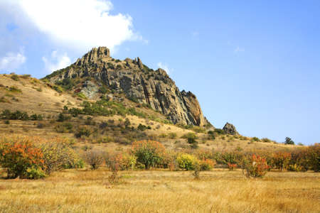 Kara Dag Mountain - Black Mount near Koktebel. Ukraine
