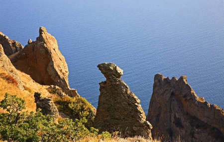Kara Dag Mountain - Black Mount near Koktebel. Ukraineの写真素材