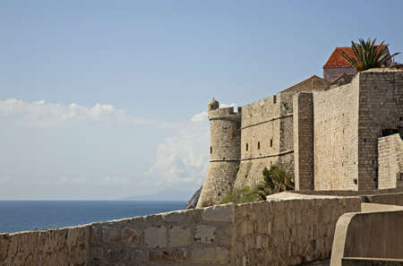 City wall in Dubrovnik. Croatiaの写真素材