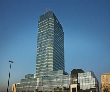 Bank Square in Warsaw. Poland