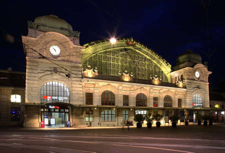 Railway station in Basel. Switzerland