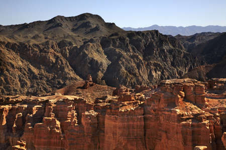 National Park Sharyn Canyon (Valley of castles). Kazakhstanの写真素材