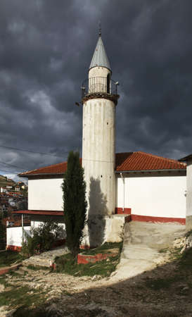 Mosque in Pogradec. Albaniaの写真素材