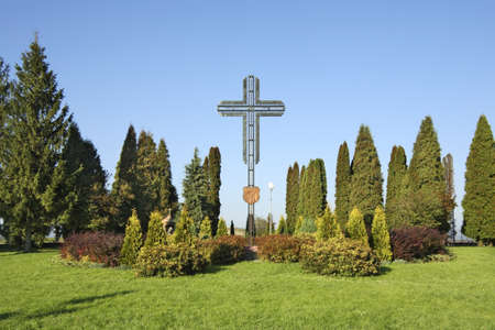 Sanctuary of  Michael Archangel in Miejsce Piastowe. Polandのeditorial素材