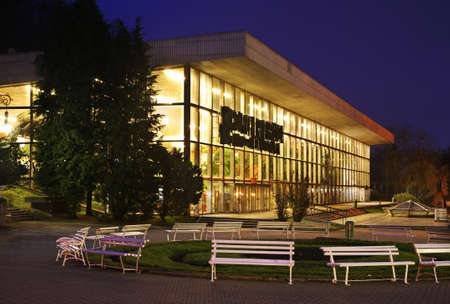 New Mineral water gallery (Pijalnia Glowna) in Krynica-Zdroj. Lesser Poland Voivodeship. Polandのeditorial素材