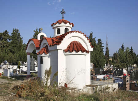Chapel in Mikro Dasos. Administrative region Central Macedonia. Greeceのeditorial素材