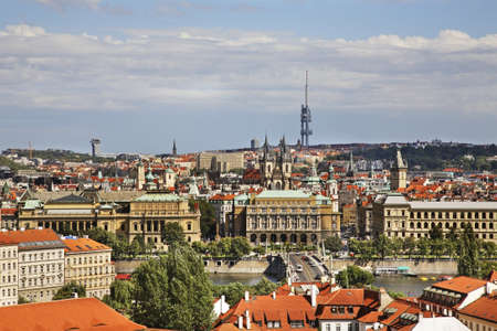 Panoramic view of Prague. Czech Republic