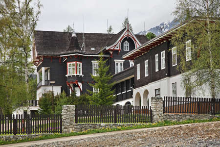 View of Stary Smokovec. Slovakiaのeditorial素材