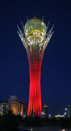 Bayterek monument - Tall Poplar in Astana. Kazakhstanのeditorial素材