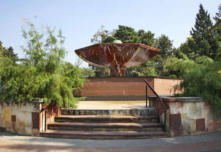 Resort park in Ciechocinek. Polandの写真素材