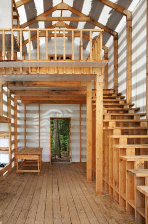 Art object Remote Office in Nikola-Lenivets village. Kaluga oblast. Russiaのeditorial素材