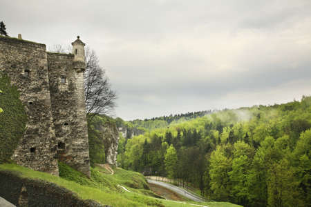 Pieskowa Skala (Little Dog's Rock) castle at Ojcow National Park. Polandのeditorial素材