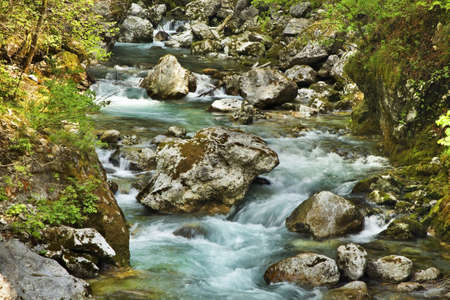 Tolminska Korita - Tolmin Gorge. Sloveniaの写真素材