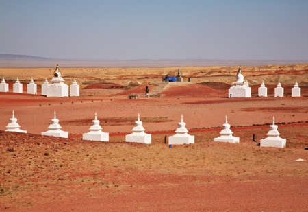 Earth energy center - northern entrance to Shambhala in Gobi desert near Sainshand. Mongoliaの写真素材