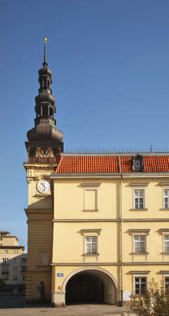 Old townhouse at Masaryk Square in Ostrava. Czech Republicのeditorial素材