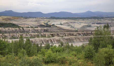 Open pit in Bogatynia. Poland