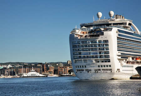 Pipervika bay and Aker Brygge district in Oslo. Norwayのeditorial素材