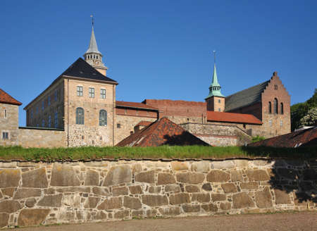 Akershus fortress in Oslo. Norwayのeditorial素材