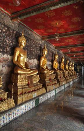 Wat Suthat Principal Wihan in Bangkok. Kingdom of Thailandの写真素材