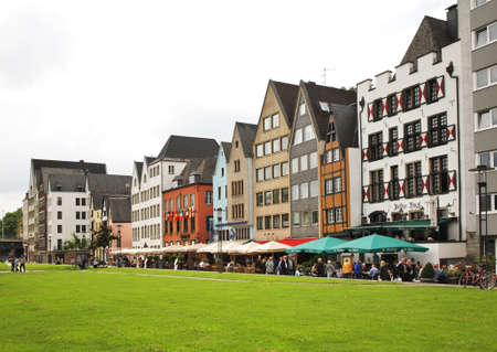 Rhine Garden (Rheingarten) in Cologne (Koln). Germanyのeditorial素材