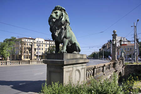 Lavov most (Lions Bridge) in Sofia. Bulgariaのeditorial素材