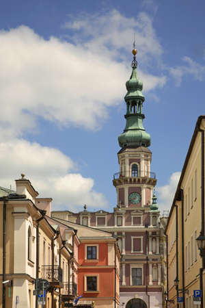 Townhouse in Zamosc. Polandのeditorial素材