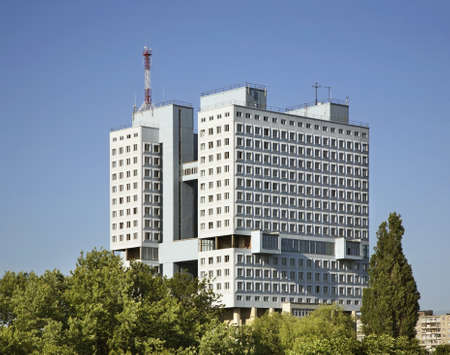 Administrative building on site of ruined Royal Castle in Kaliningrad. Russia