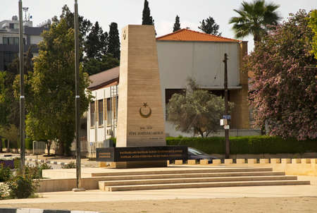 Turk sehitleri memorial - monument to Turkish martyrs in Nicosia. Cyprusのeditorial素材